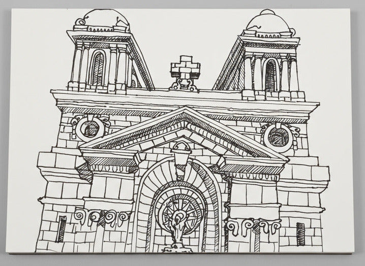 Post Card: Montreal 3 - Ste-Cunégode Church / St Jacques St